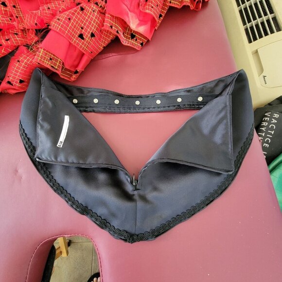 Four Dresses in One. Handmade Unique Black and Red Satiny Dress Size MD-LG - Picture 14 of 16